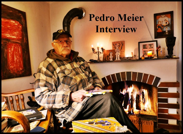 Pedro Meier Interview - Pedro Meier erzählt von seinen Anfängen als Dichter und Multimediakünstler - Interview auf - YouTube - mit Pierroz Vitaltransformer, Kulturmagazin Zürich,  Niederbipp, 2025 - Pedro Meier, Malerpoet, Lyriker, Haiku, Schriftsteller