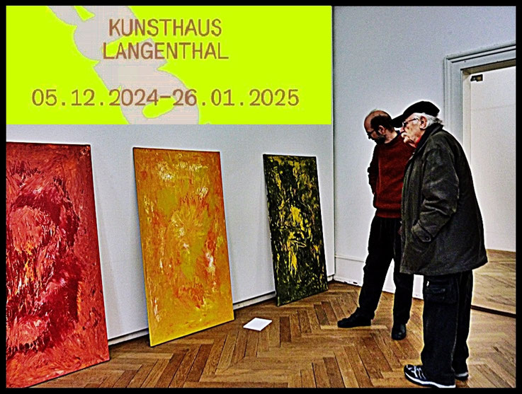Pedro Meier Anlieferung der Bilder – Metamorphosen – Triptychon, für Ausstellung Cantonale Bern Jura 2024 – Raffael Dörig, Leiter, Kurator Kunsthaus Langenthal – Pedro Meier Multimedia Artist, Lyriker, Schriftsteller Niederbipp BE, Oberaargau, Jurasüdfuss