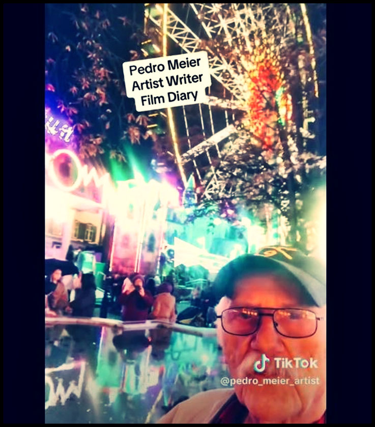 Pedro Meier Kurzvideo Basler Herbstmesse 2025, TikTok Unterwegs, True Crime, vor dem Motiv, Kurzfilm Hommage an Jonas Mekas, Avantgardefilm, Film Diary, Haiku, Zen-Buddhismus, Pedro Meier Schriftsteller, Multimedia Artist, Kunstnomade, Gesamtkunstwerk