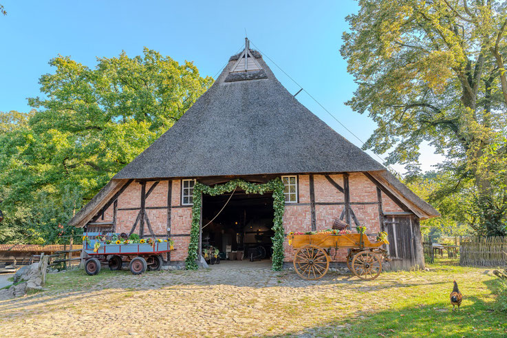 Spikerhuis, Museumsdorf Volksdorf, Erntefest, Erntewagen