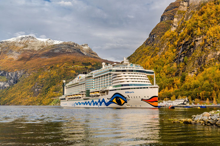 Aidaperla im Geirangerfjord