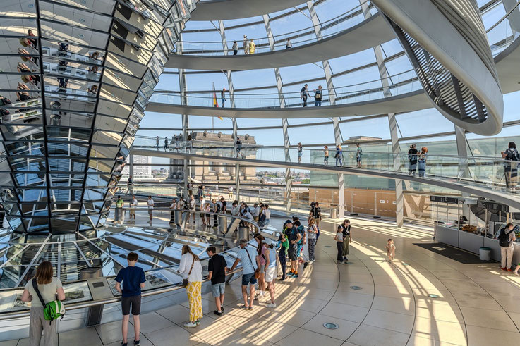Kuppel Reichstag, innen