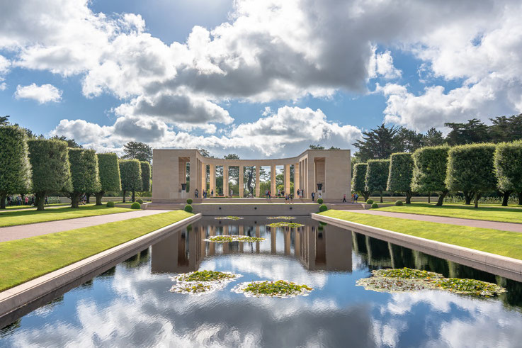 American War Cemetery Normandy, reflecting pool