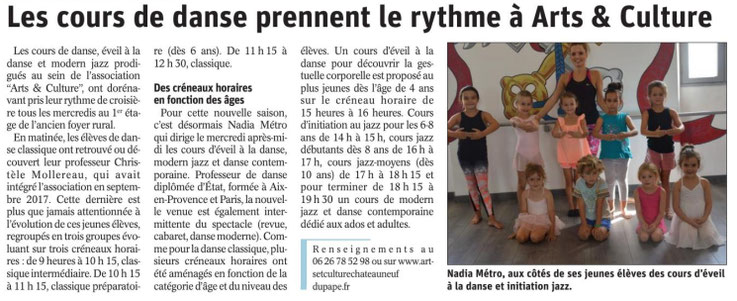 dance chateauneuf du pape danse modern jazz eveil à la danse