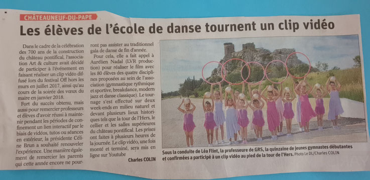 gymnastique rythmique vaucluse chateauneuf du pape GR DANSE VAUCLUSE ROCK