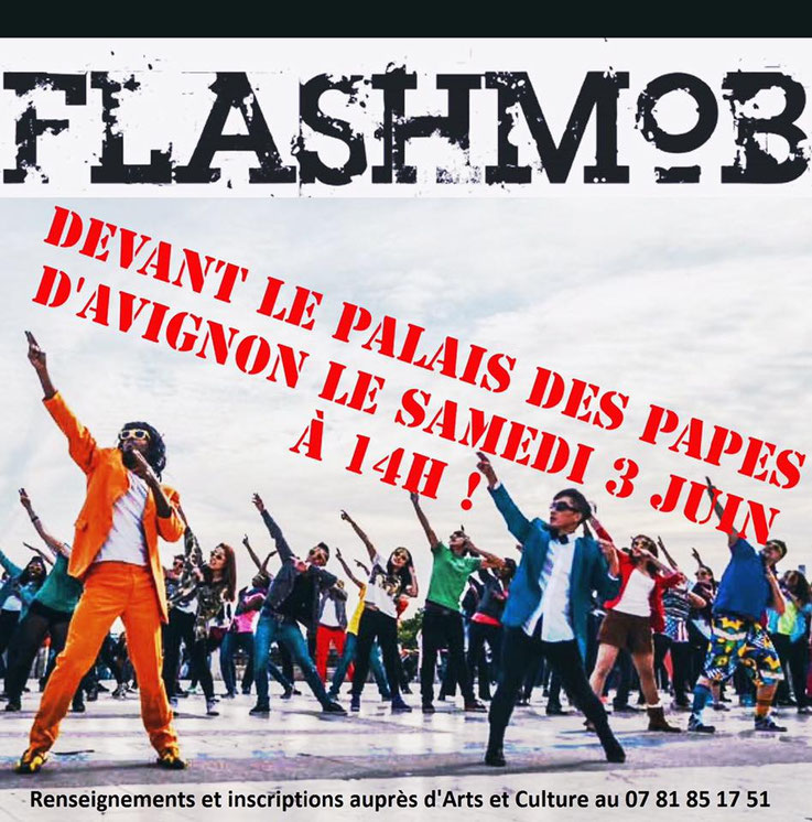 Flashmob/ass arts et culture/ danse/jazz/Avignon/chateauneuf du pape