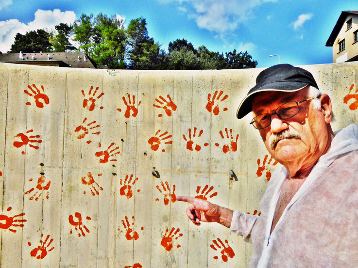 Pedro Meier Songlines Performance, Hände der babylonischen Sklaven. Tribut an die australischen Aborigines, Traumzeit, Dreamtime, Traumpfade. Art Campus Attisholz. Buch: Campus Recording 1.0, Verlag Surface Frankfurt 2016 © Pedro Meier Art Multimedia Art