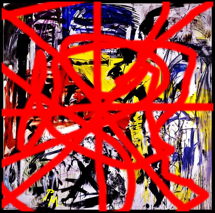 Pedro Meier, Wolfsblut, Paraphrase auf Jack London, Graffiti Wild Style, Gothic Futurism, Meditated Vandalism, Overpainted Photographs, Art Informel, Action Painting, Abstrakter Expressionismus, Palimpsest, Artwork Pedro Meier, Schriftsteller, Multimedia 