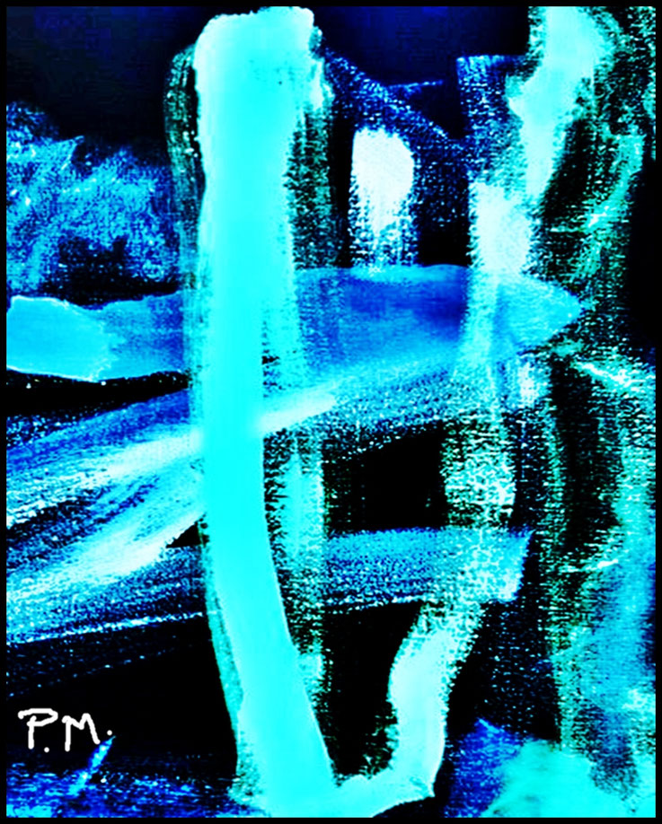 Pedro Meier, Der verzauberte Garten, Paraphrase zu Rainer Maria Rilke, Aufzeichnungen des Malte Laurids Brigge, Mixed Media 2025 Artwork by Pedro Meier Lyriker Haiku Schriftsteller, Multimedia Künstler, Gesamtkunstwerk, Autorenlexikon Literaturport Berlin