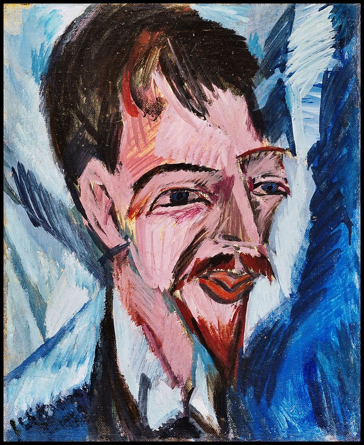 Pedro Meier – Happy Birthday – Alfred Döblin – 10. August 1878 Stettin – Romane: Berlin Alexanderplatz, Geschichte vom Franz Biberkopf, Großstadtroman – Die Ermordung einer Butterblume. Bild: Ernst Ludwig Kirchner 1912 – Archiv Pedro Meier, Schriftsteller