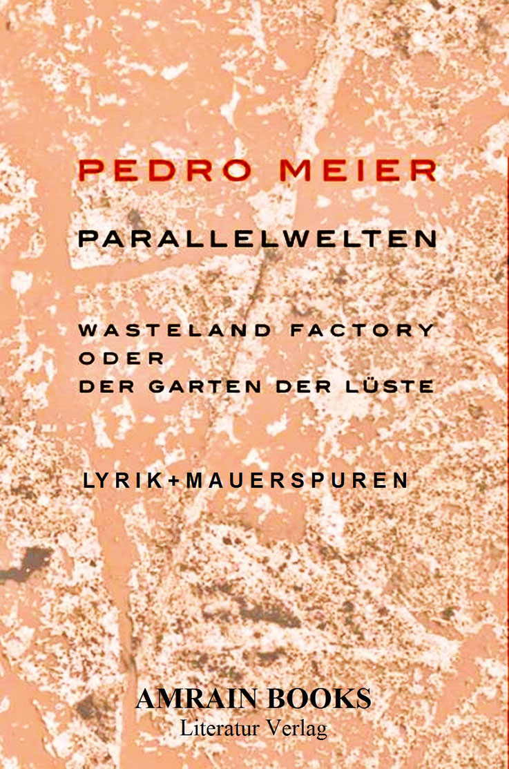 Pedro Meier – PARALLELWELTEN – Wasteland Factory oder Der Garten der Lüste –In Search of Lost Time – Lyrik und Mauerspuren – AMRAIN BOOKS Literatur Verlag – ISBN 978-3-9525246-0-2 – 2020, Broschur sFr 19.90 – Pedro Meier, Lyriker, Schriftsteller, Maler