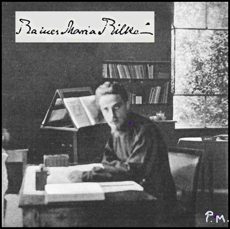 Pedro Meier – Happy Birthday – Rainer Maria Rilke, geboren vor 150 Jahren, 4.12.1875 Prag, Foto Villa Strohl-Fern, Rom 1904 » Rose, oh reiner Widerspruch, Lust, Niemandes Schlaf zu sein unter soviel Lidern « Archiv Pedro Meier Lyriker Haiku Schriftsteller