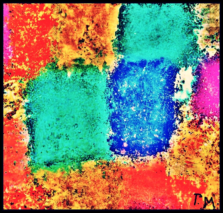 Pedro Meier, Goldberg-Variationen, aus Werkzyklus WESTWÄRTS, Pigmentmalerei, Mixed Media 2025 Artwork by Pedro Meier, Schriftsteller, Multimedia Artist Lyriker, Haiku, Kunstnomade Gesamtkunstwerk, Autorenlexikon Literaturport Berlin, Lexikon SIKART Zürich