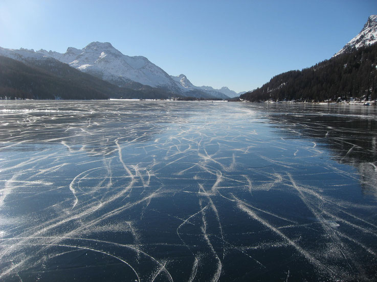 Lac de Silvaplana gelé