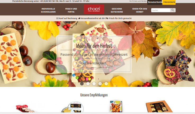 Chocri Homepage