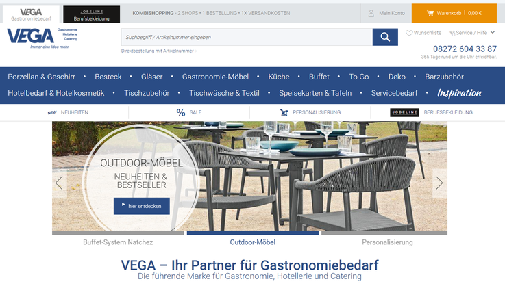 Homepage Vega direct