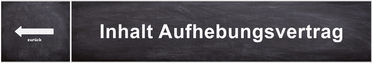 Aufhebungsvertrag