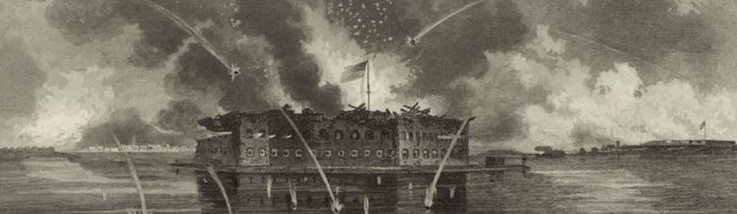 PERINE, GEORGE EDWARD. THE BOMBARDEMENT OF FORT SUMTER IN 1861. PD 1863