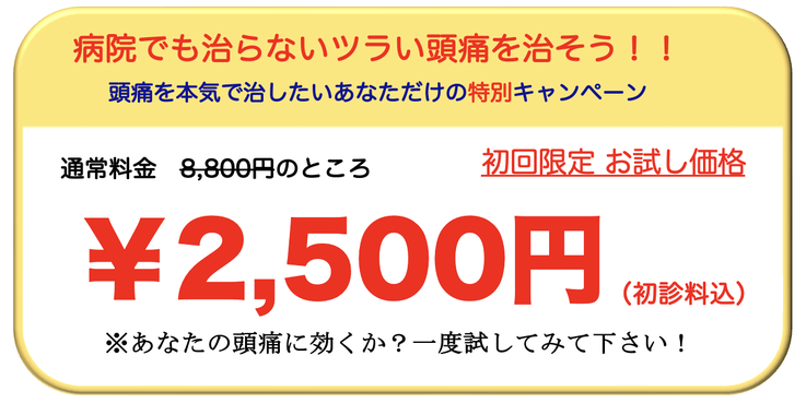 病院でも治らない頭痛を治そう