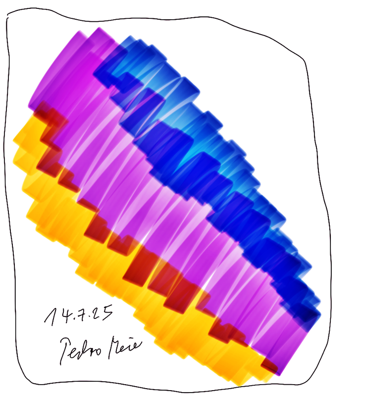Pedro Meier – Les Misérables, Die Elenden oder Ein Tag wie jeder andere – Paraphrase zu Victor Hugo, aus Zyklus iPad Malerei Tagebuch, Artwork by Pedro Meier, Schriftsteller, Lyriker, Multimedia Artist, Conceptual Art, Spoken Word Performance, Niederbipp