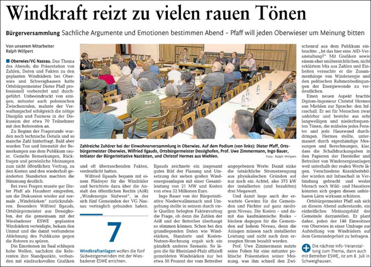 Rhein-Lahn-Zeitung v. 17.04.2015