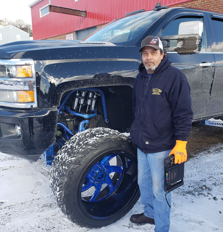 show truck in clarksburg, wv, getting front and rear differential rebuilt