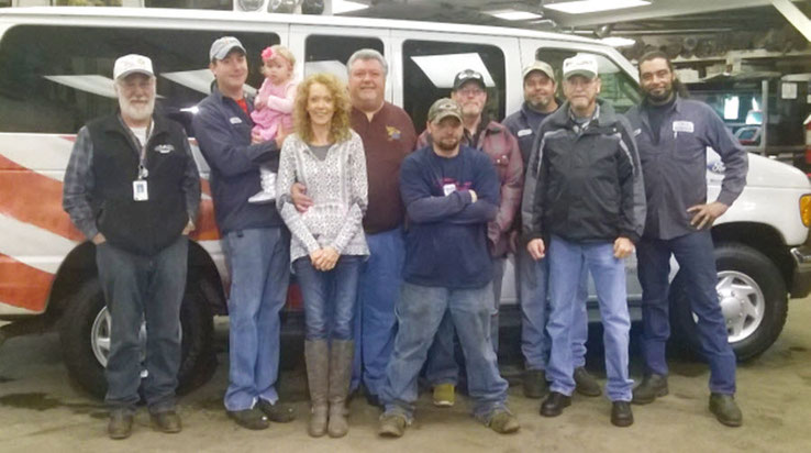 CMR Rebuild mechanics who repaired the veterans van