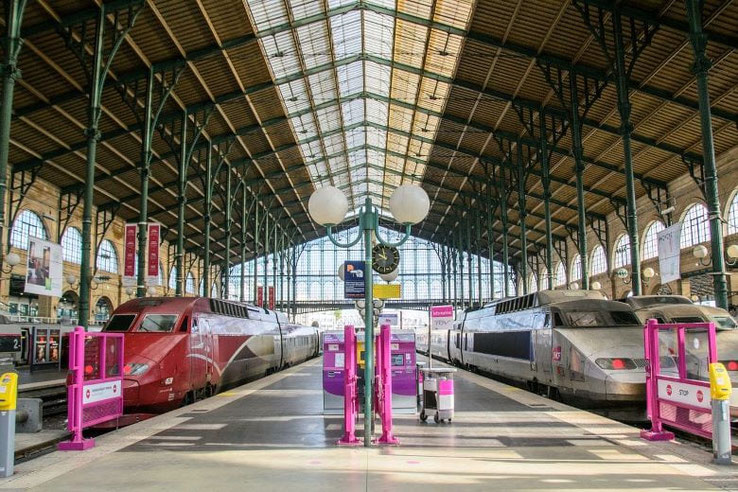 Zug nach Paris Gare du Nord