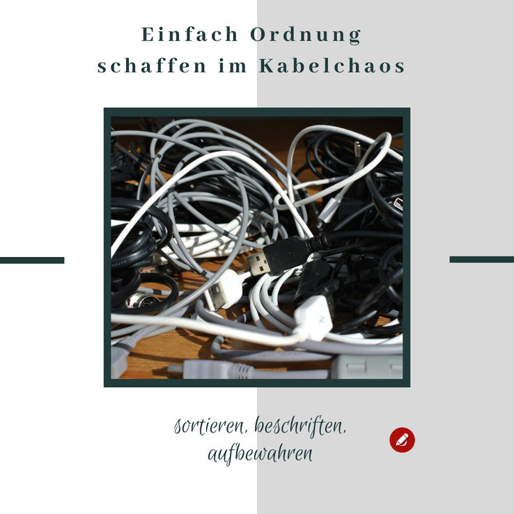 Ordnung schaffen im Kabelgewirr