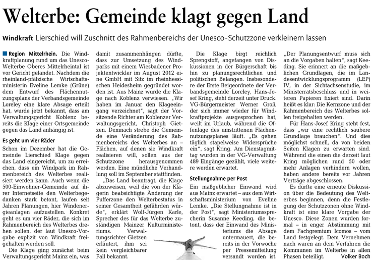 Rhein-Lahn-Zeitung v. 05.08.2015