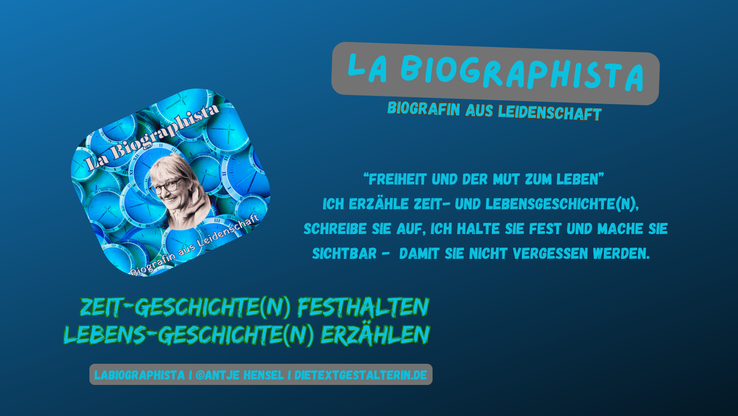 La Biographista | Biografin für Lebensgeschichten & Zeitgeschichte I Biografin Hamburg I Online&Offline I BiografieWerkstatt I Biografiearbeit