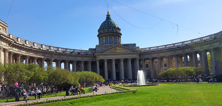Kasaner Kathedrale am Newski-Prospekt in St. Petersburg
