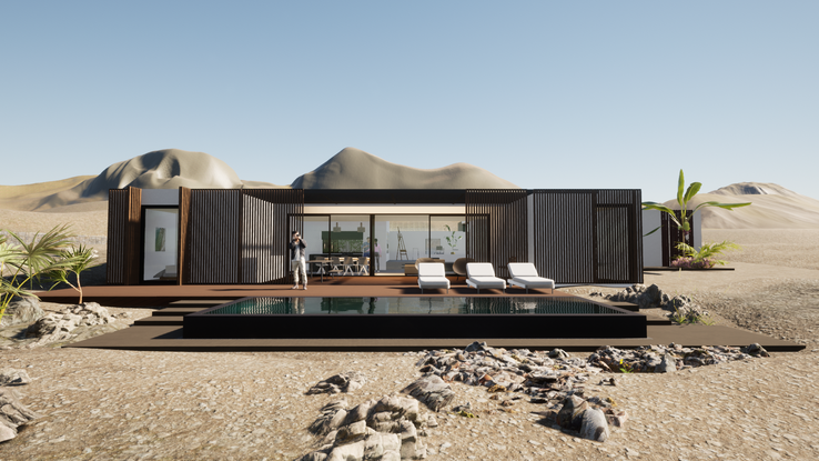 Villa M&M en Lajares. Obra terminada