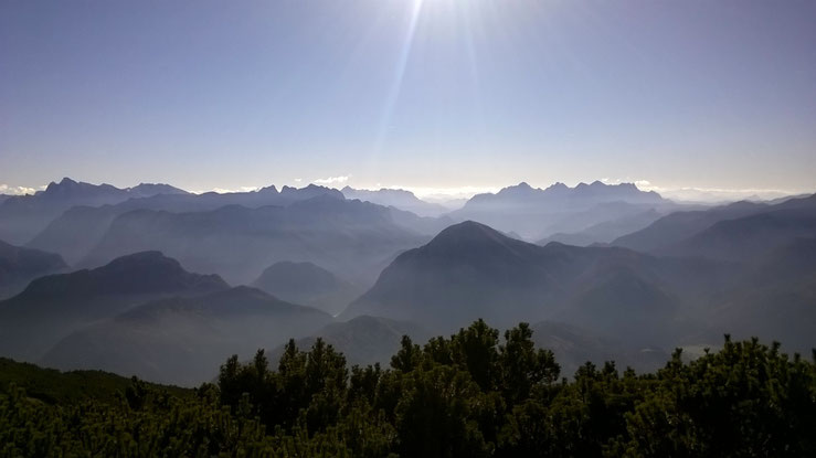 Bergpanorama über Bad Reichenhall / Berchtesgadener Land