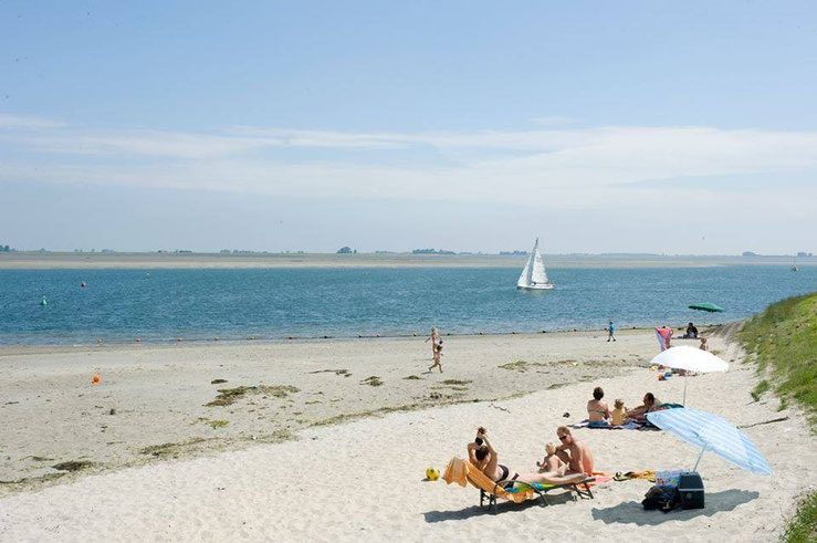 Het strandje op 7 km afstand