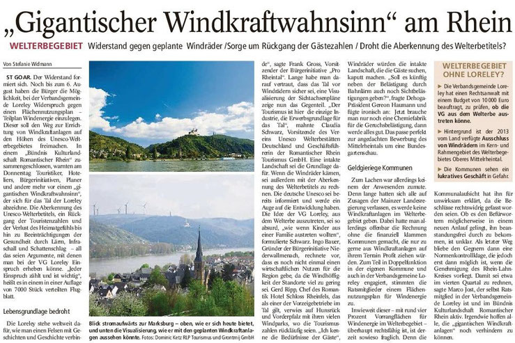 Mainzer Allgemeine Zeitung v. 01.08.2015