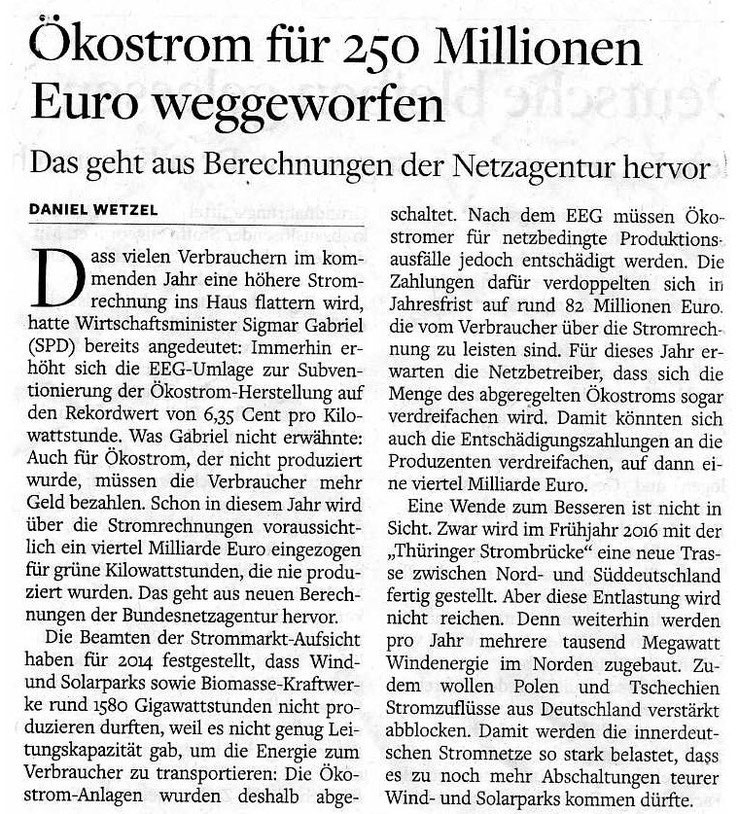 Die Welt v. 11.11.2015