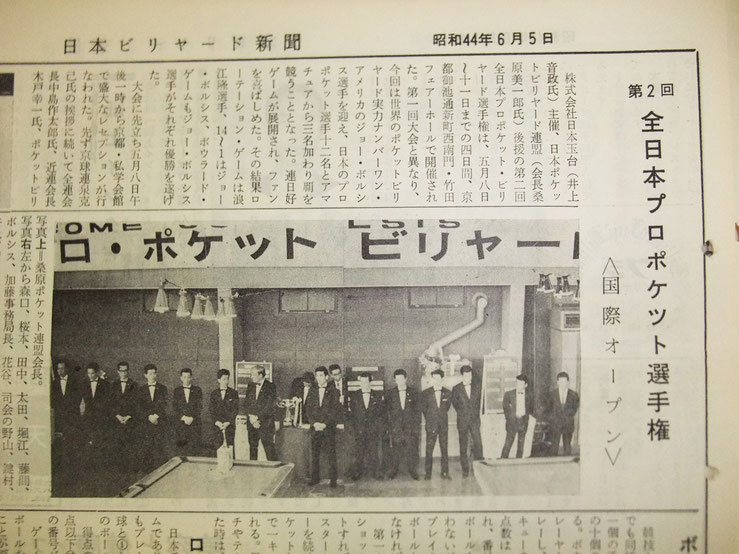 昭和44年（1969年）6月号（第50号）に掲載された、第2回全日本選手権の開会セレモニーの写真