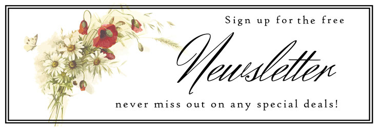 Vintage style newsletter for Prettie Lanes. New products and special promotions and discounts. Subscribe to the free Prettie Lanes Newsletter and never miss out on special deals and news! 