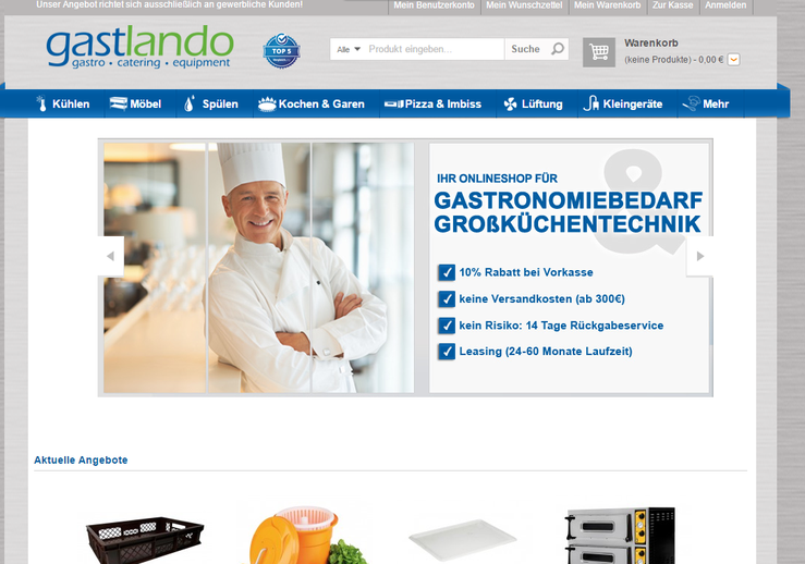 Homepage gastlando