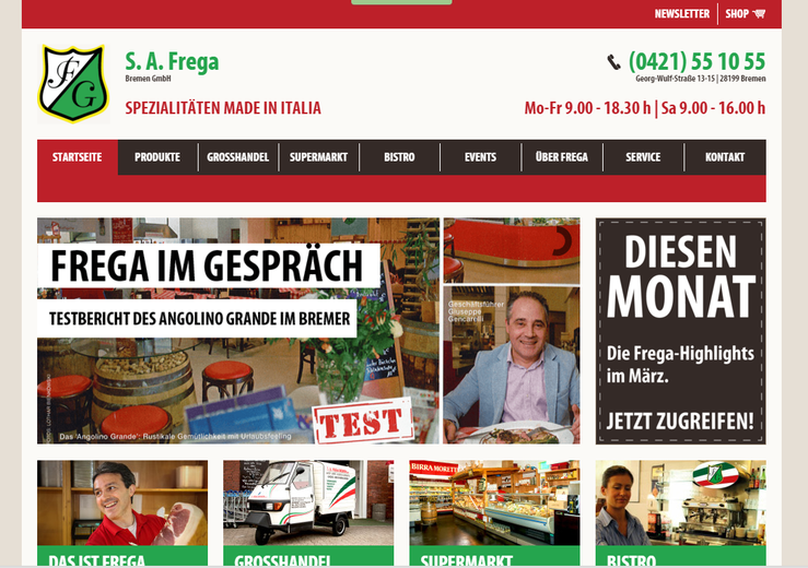 Frega- Spezialitäten Made in Italia