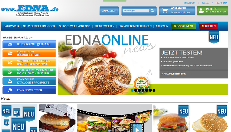 Homepage Edna