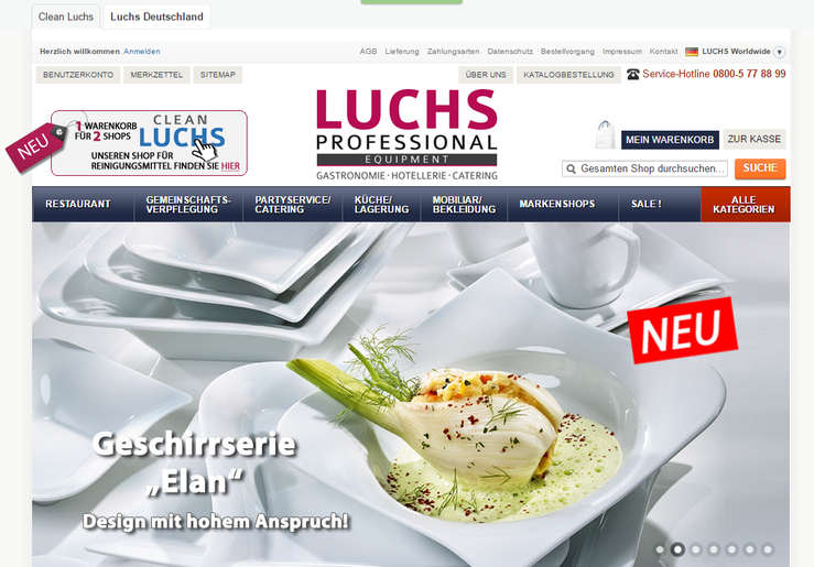 Homepage Luchs professional