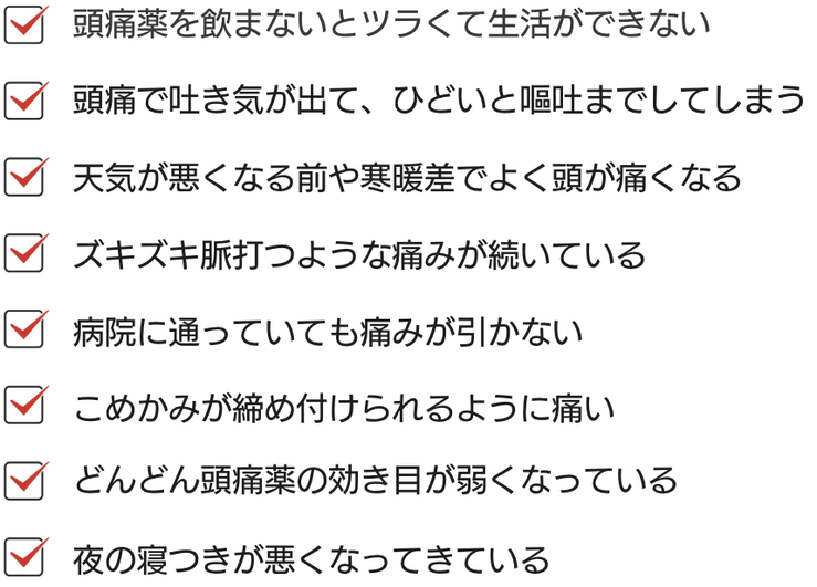 こめかみ頭痛　リザトリプタン