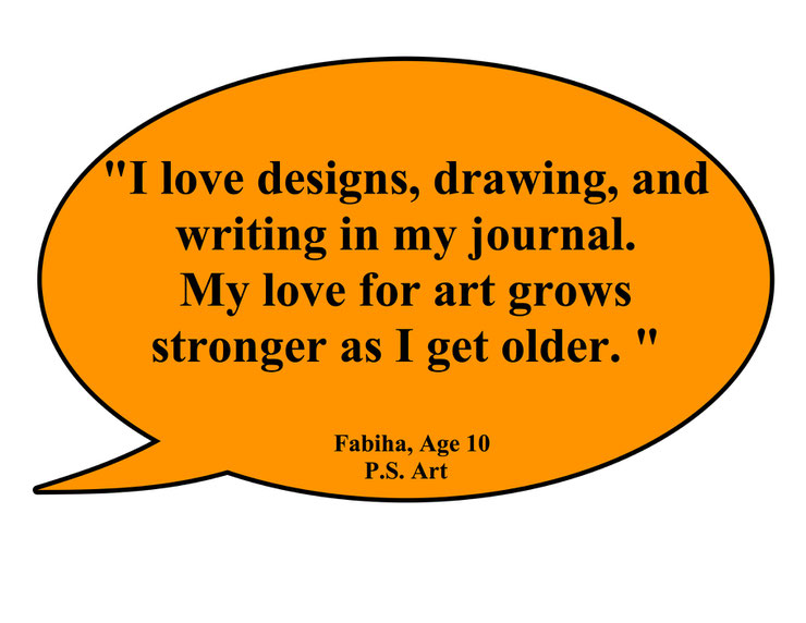 "My love for art grows stronger as I get older."