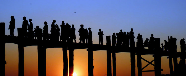 U Bein Brücke zum Sonnenuntergang
