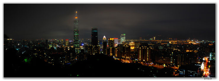 View from Elephant Mountain to Taipei 101