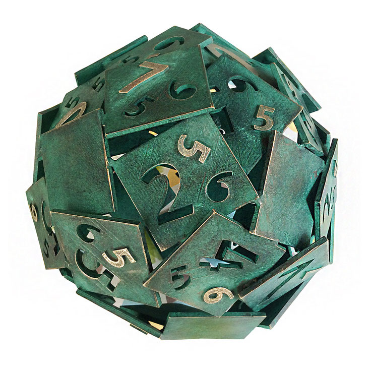 paolo grassi samantha bronze sculpture with green patina and numbers