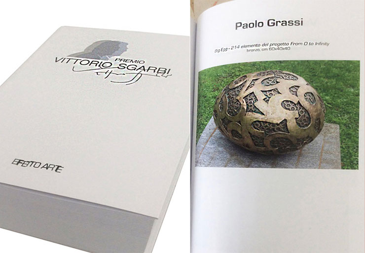 big egg sculpture art book vittorio sgarbi publication paolo grassi