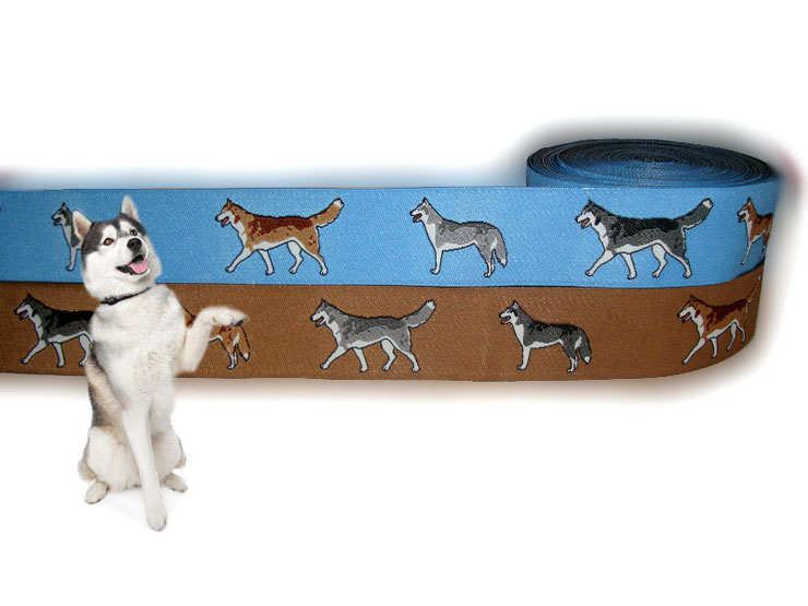 Hund 3,35 €//m 1m Hunde Webband Borte Hundemotiv viele Rassen /& Designs